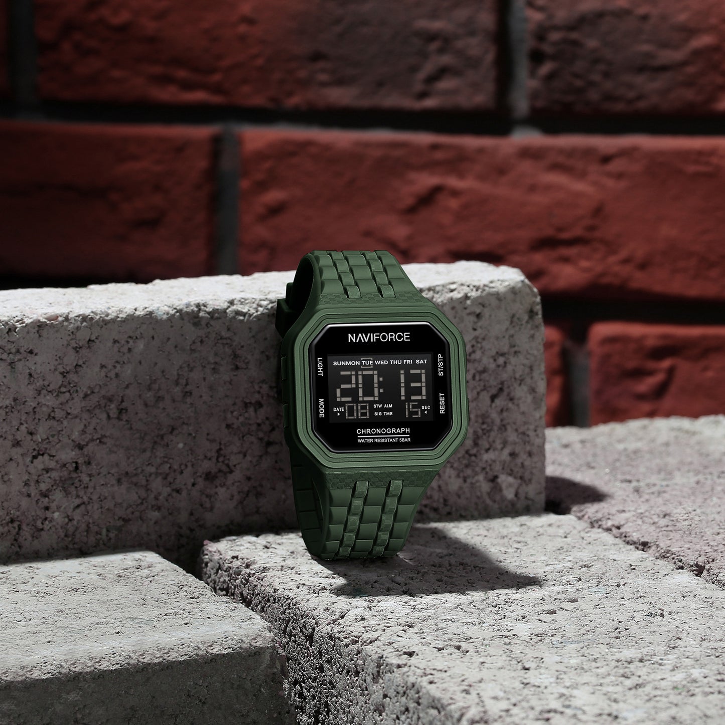 Naviforce 7116 Volda Men Digital Watch - Green