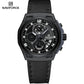 Naviforce 8051L Sentry Leather Watch - Black