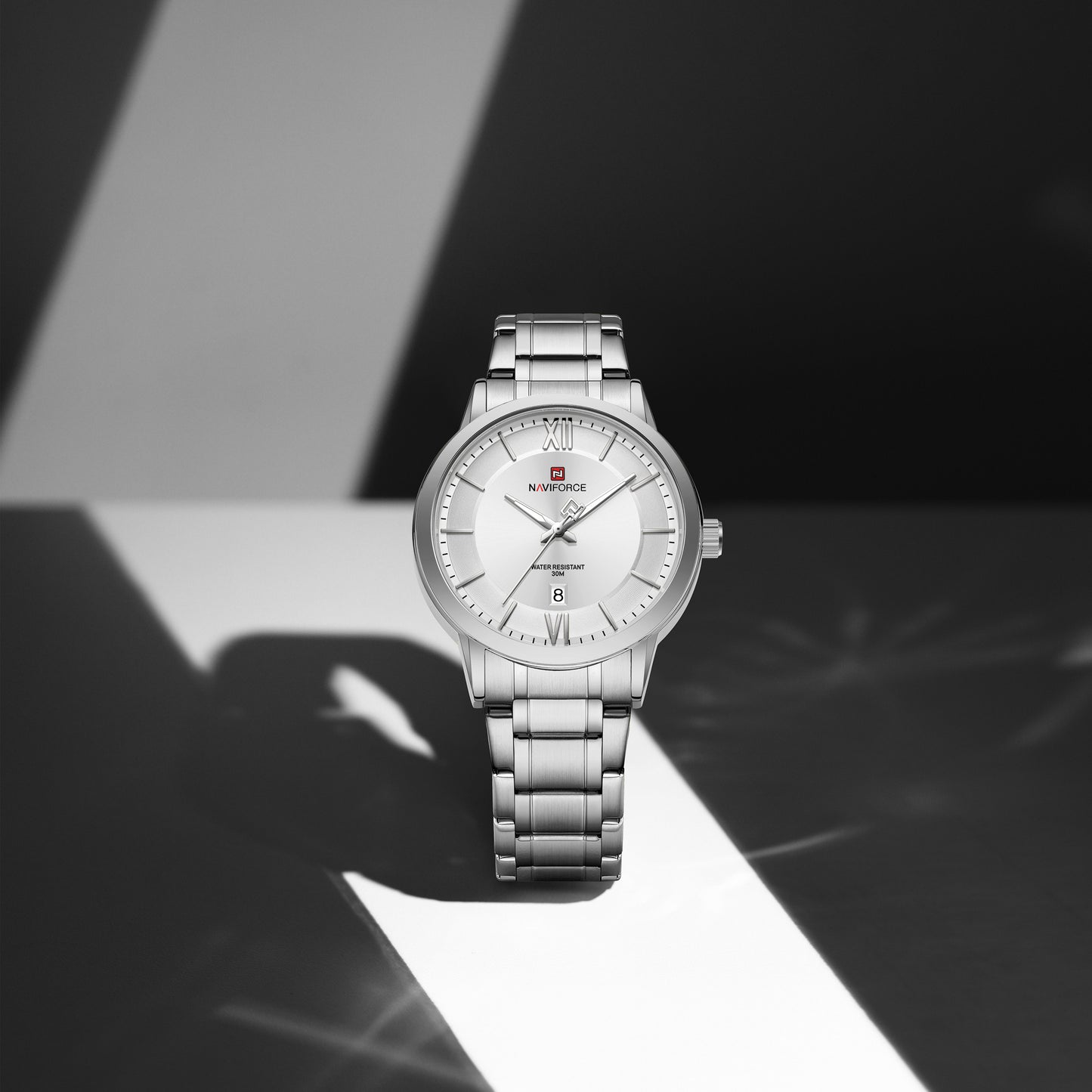 Naviforce 9254 Alliance Men Watch - Silver