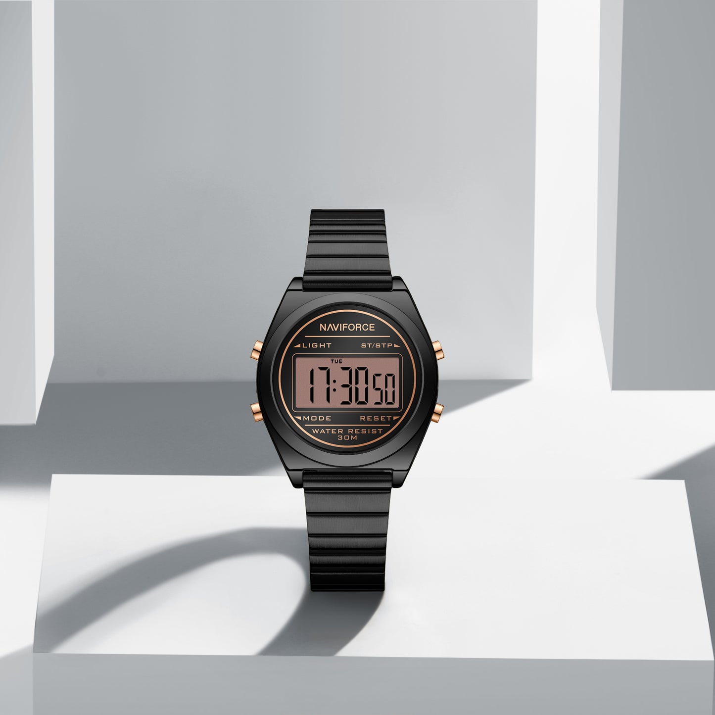 Naviforce 5066 Haute Digital Women Watch - Black