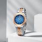 Naviforce 5078 Radiant Luxe Women Watch - Silver RoseGold Blue