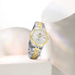 Naviforce 5079 Lotus Woman Watch - Silver-Gold White
