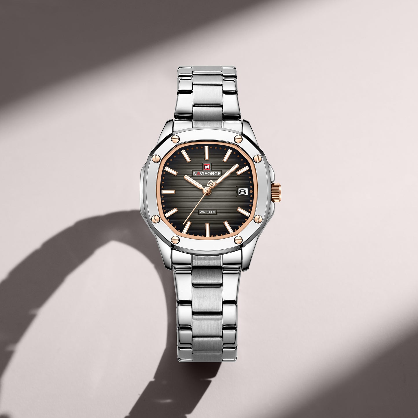 Naviforce 5069s Zuri Women Watch - Silver Black-Grey