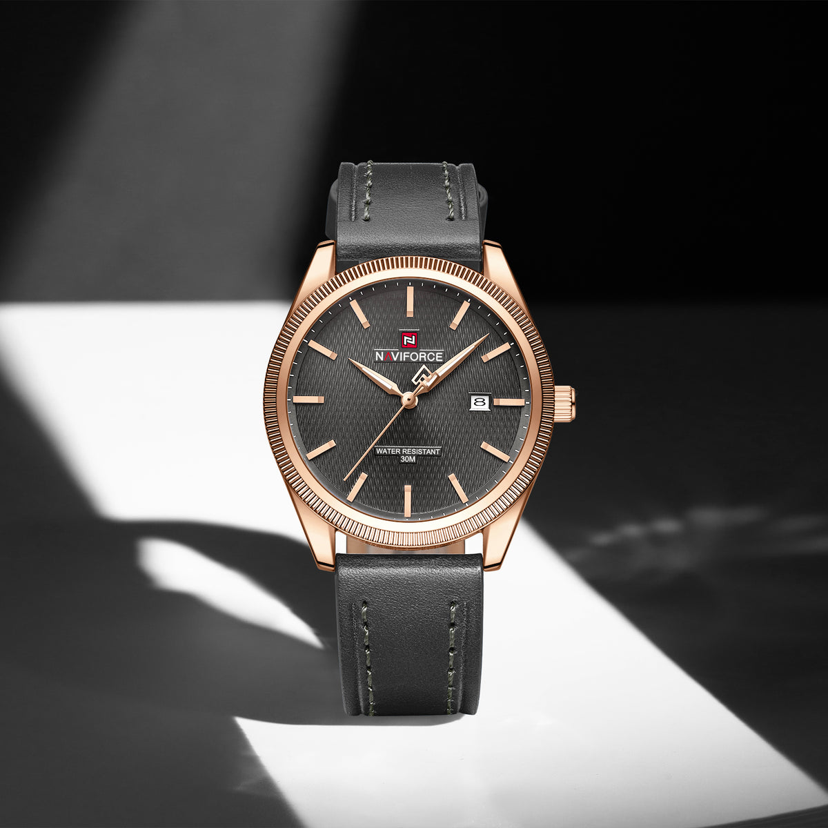 Naviforce 9276L Maison Classic Men Watch - Grey RoseGold