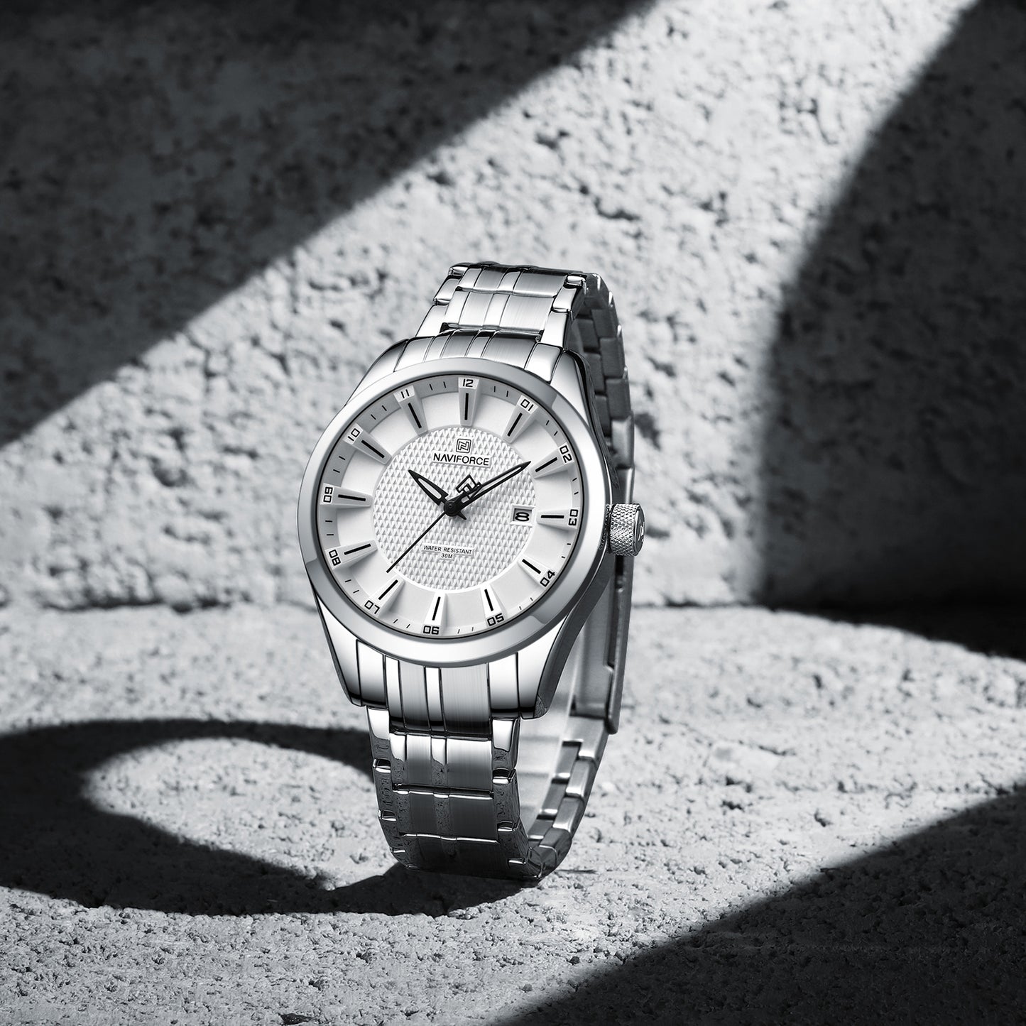 Naviforce 8032 Nebula Men Watch - Silver