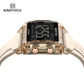 Naviforce 7101 Belladonna Silicone Women Watch - Beige RoseGold
