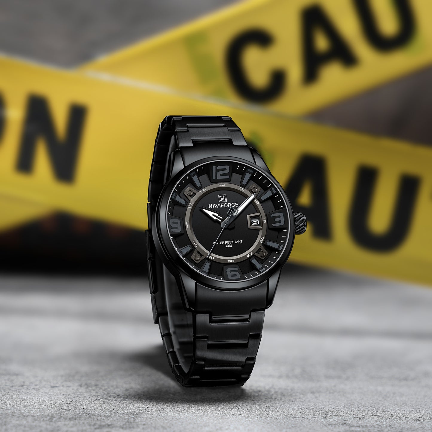 Naviforce 8044 Royal Jumbo Men Watch - Black