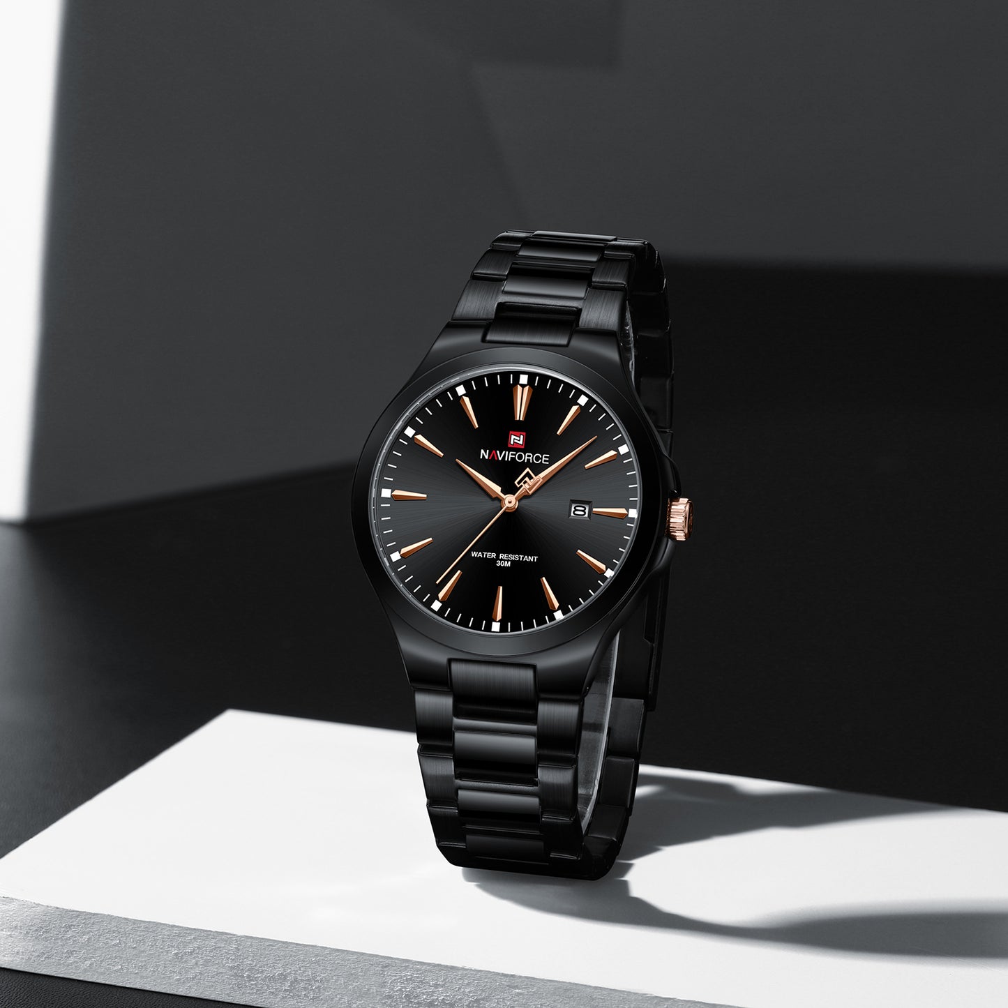 Naviforce 9214 Duze Men Watch - Black