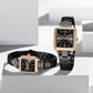 Naviforce 9252 Duet Classic Couples Watch - Black RoseGold