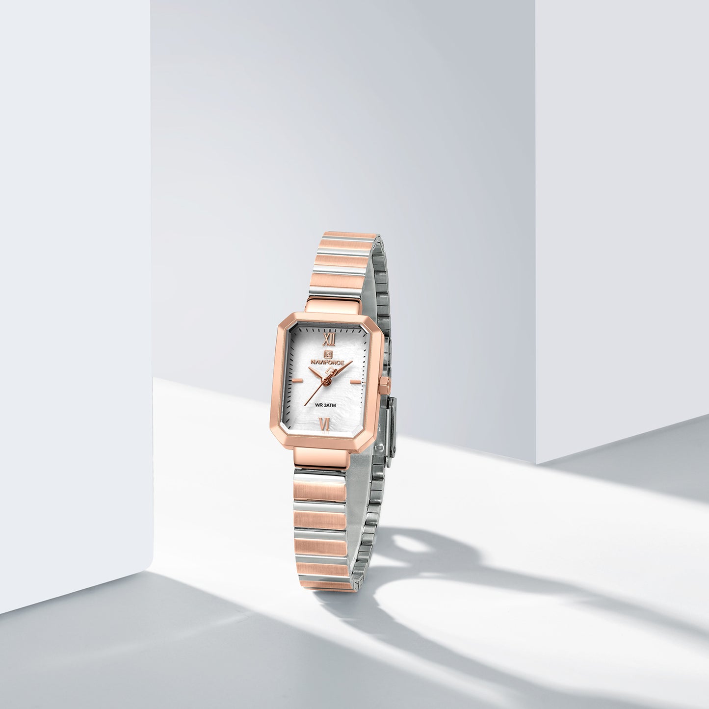 Naviforce 5050 Beverly Women Watch - RoseGold White