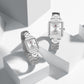Naviforce 9252 Duet Classic Couples Watch - Silver
