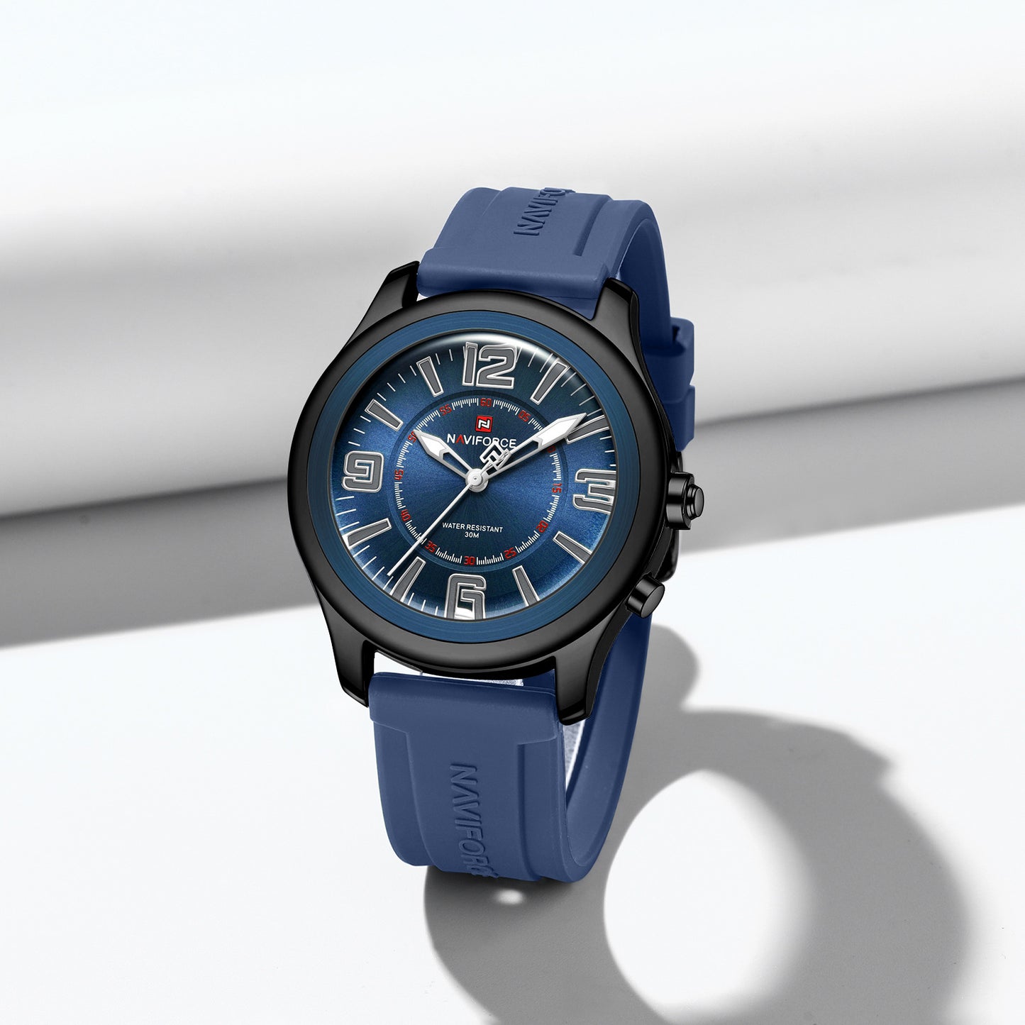 Naviforce 9256 Duotime Couple Watch - Blue