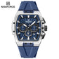 Naviforce 6113 Kwada Chrono Silicone Watch - Blue