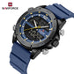 Naviforce 9253T Alexander Men Silicone Watch - Blue
