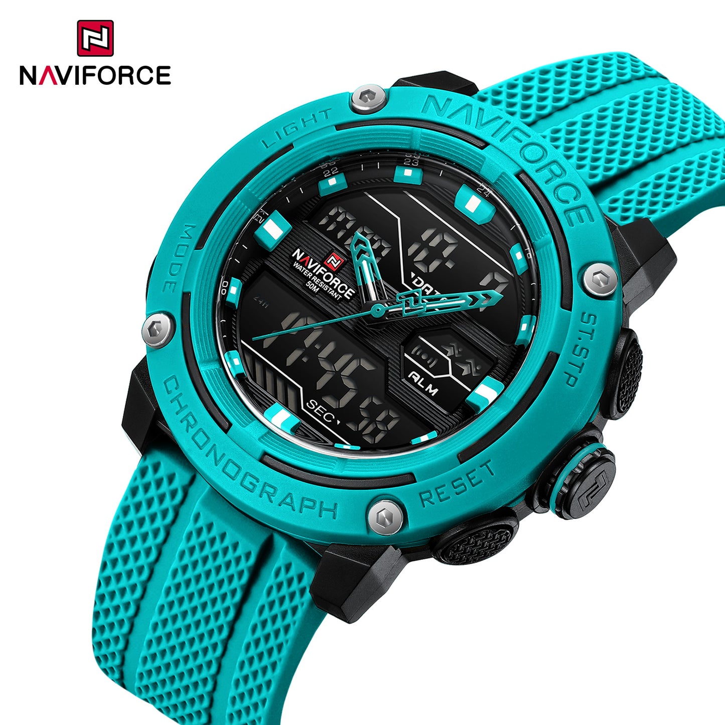 Naviforce 7114 Dynasty Men Watch - Light Blue