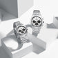 Naviforce 8048 Cupid Couple Watch - Silver Black
