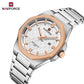 Naviforce 9245 Rio Quartz Men Watch - Silver RoseGold