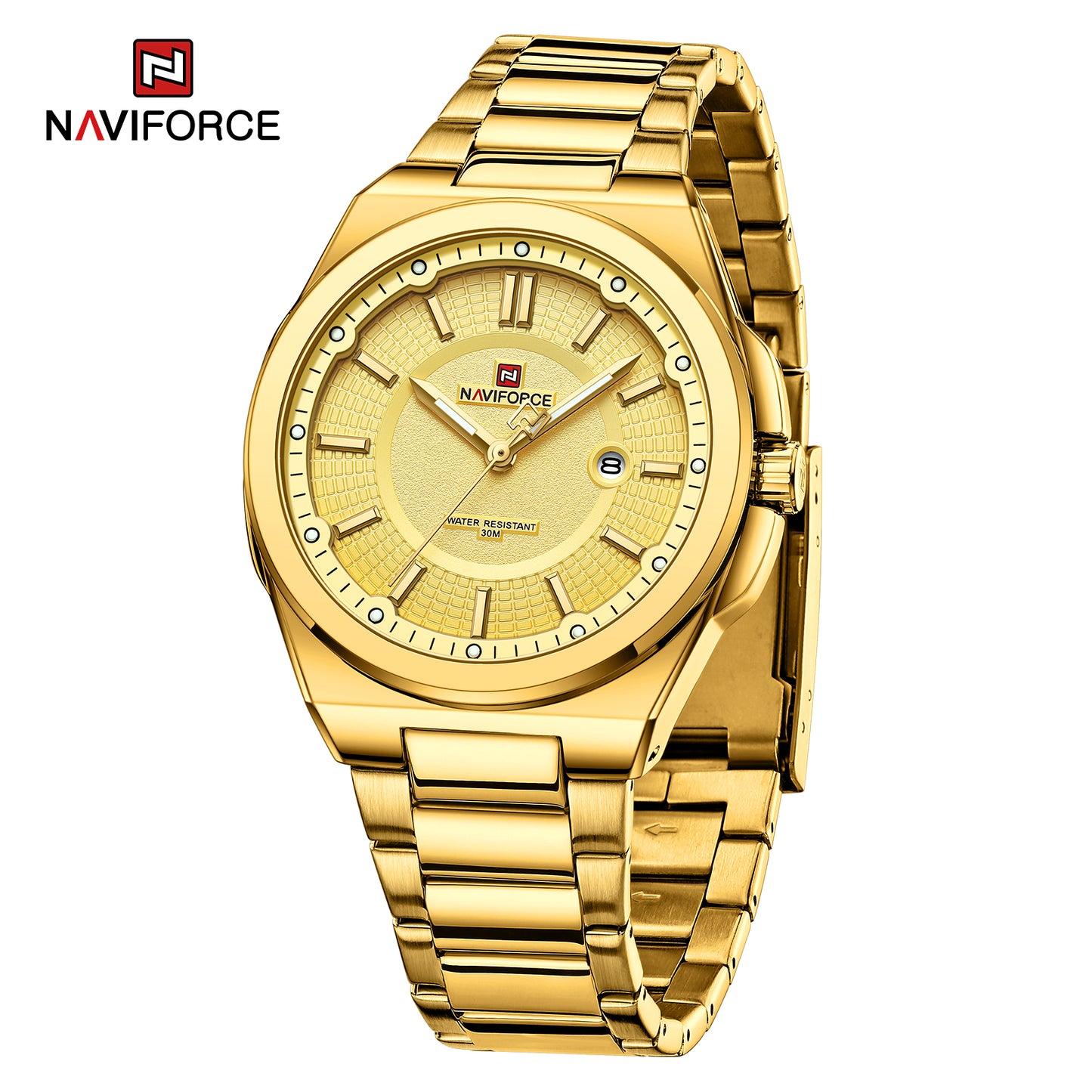 Naviforce 9212 Magnum Men Watch - Gold