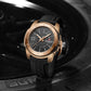 Naviforce 7112 Brigadier Silicon Men Watch - Black