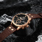 Naviforce 8045 Charlie Chronograph Men Watch - Coffee-Brown
