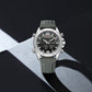 Naviforce 9264 Sentinel Men Silicone Watch - Silver DarkGrey