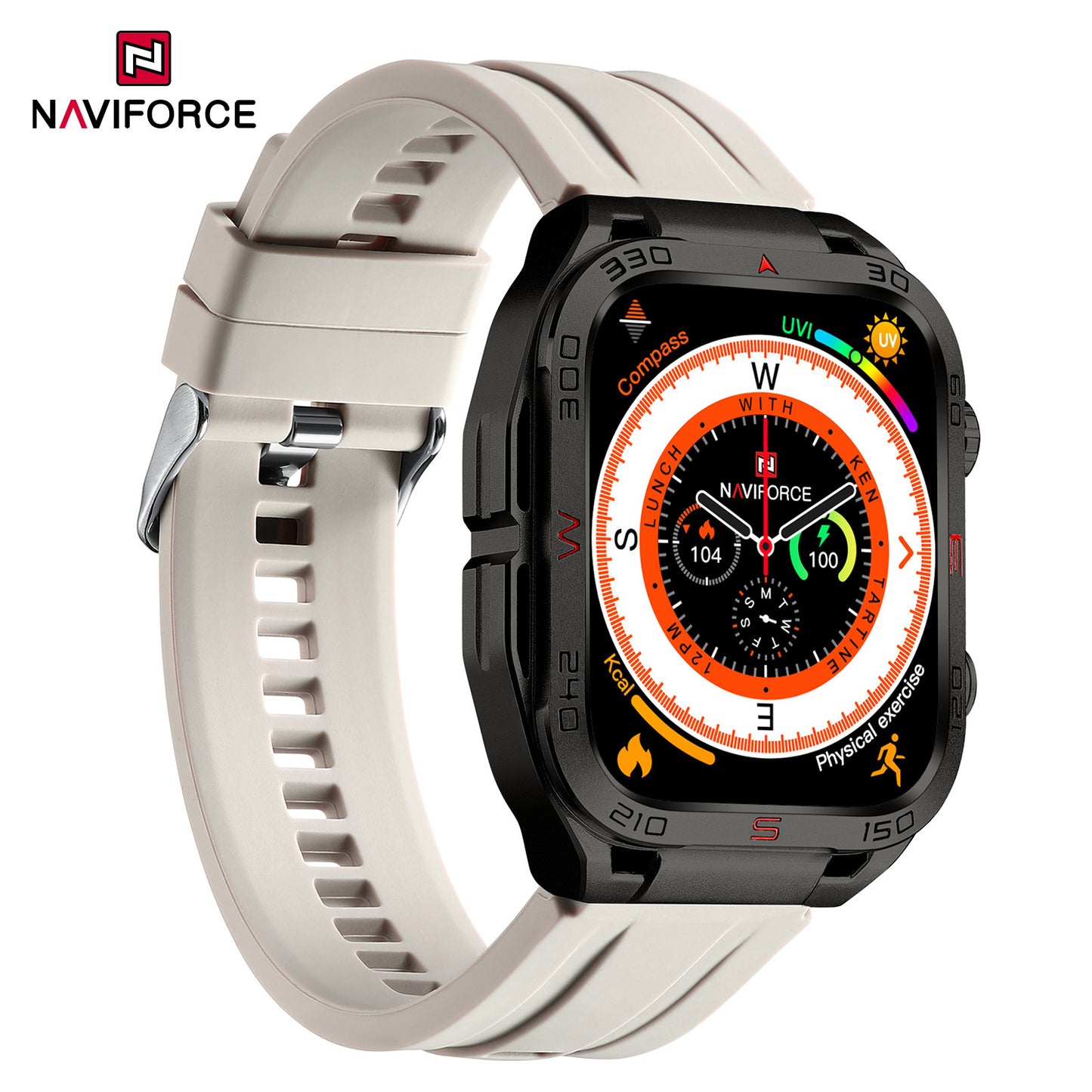 Naviforce NT11 FitPro Smart Watch - Black Grey