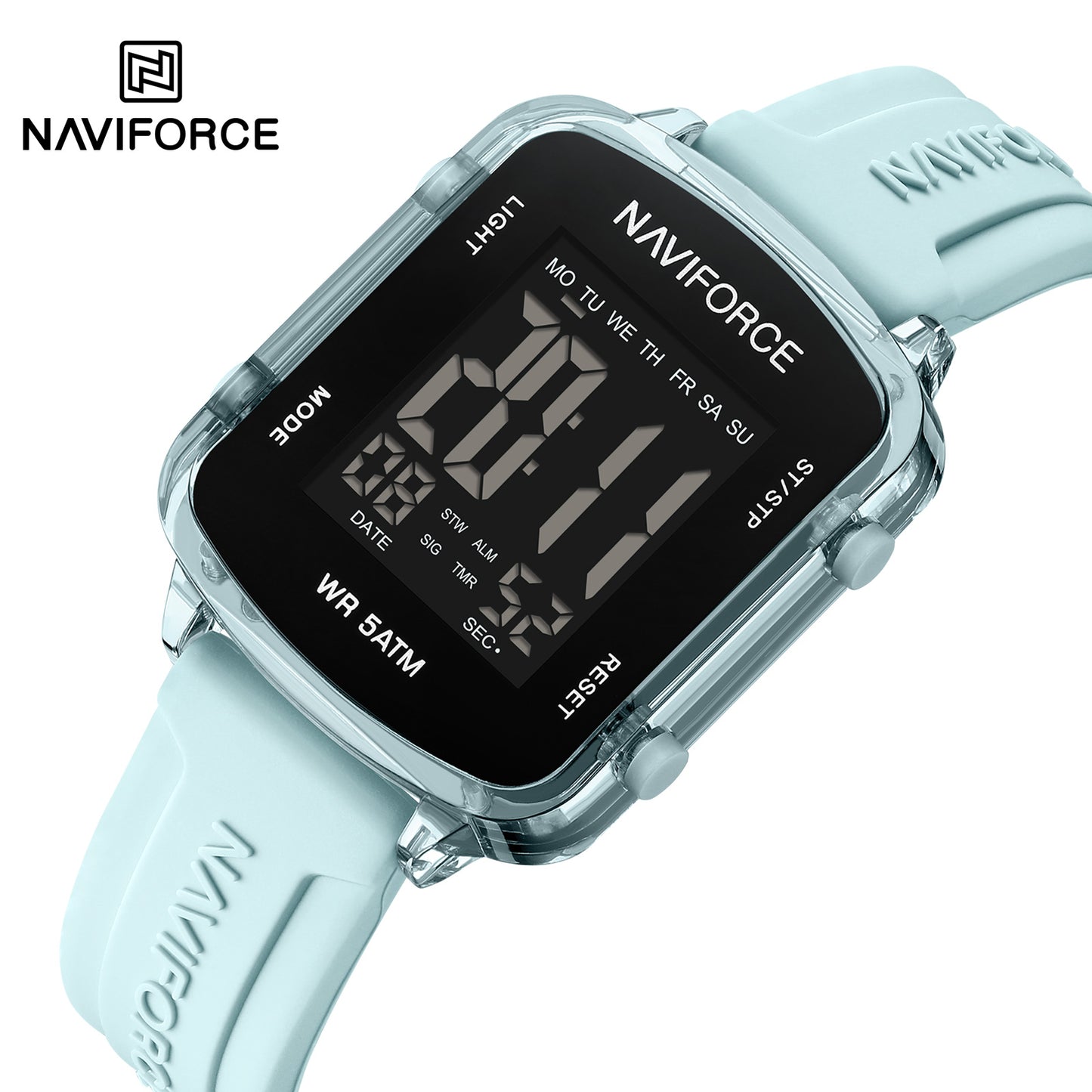 Naviforce 7120 Stardust Women Watch - Light Blue