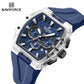 Naviforce 6113 Kwada Chrono Silicone Watch - Blue