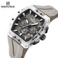 Naviforce 6113 Kwada Chrono Silicone Watch - Grey