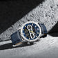 Naviforce 9263 CrossTime Edition Men Leather Watch - Blue