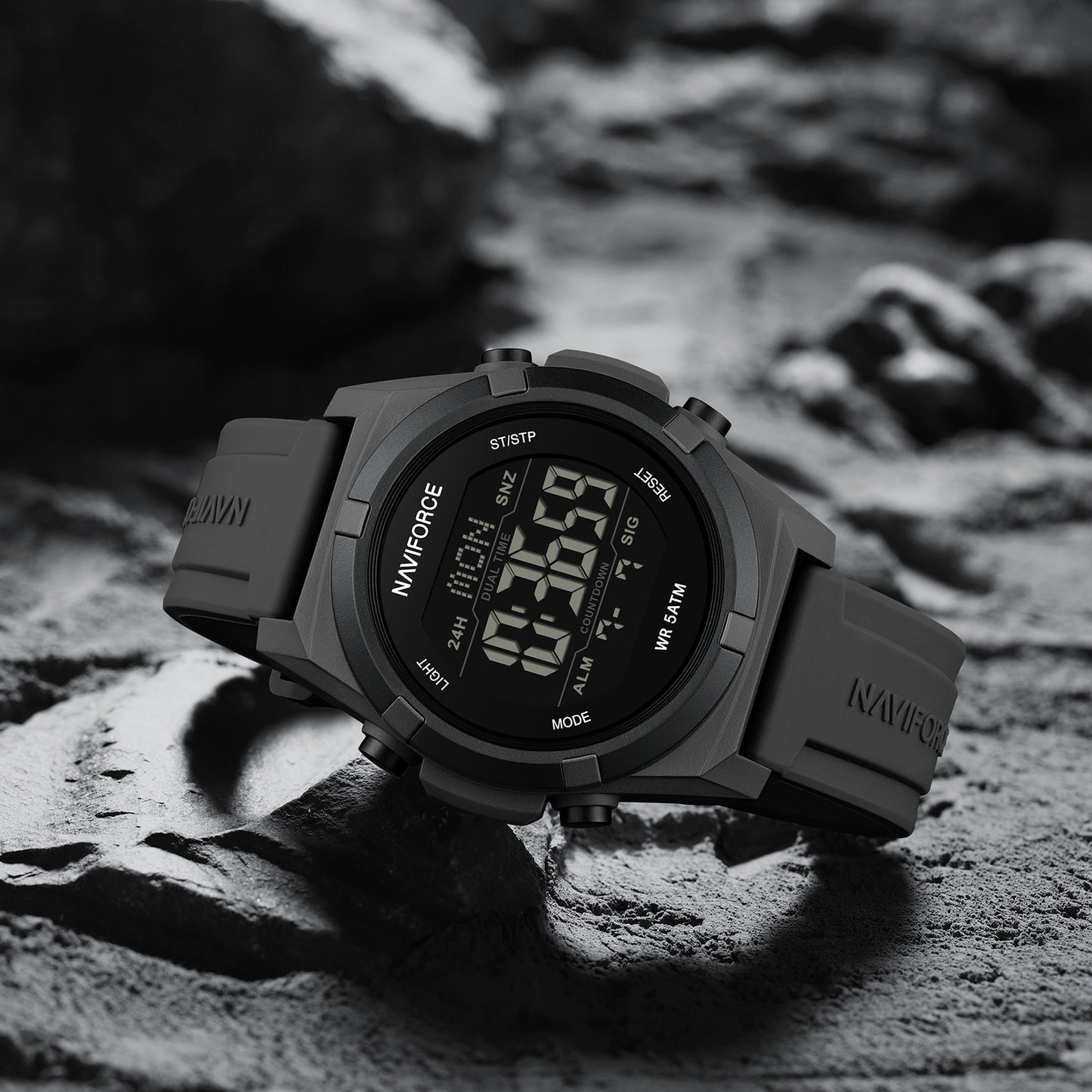 Naviforce 7127 Matrix Digital Watch - Dark Grey