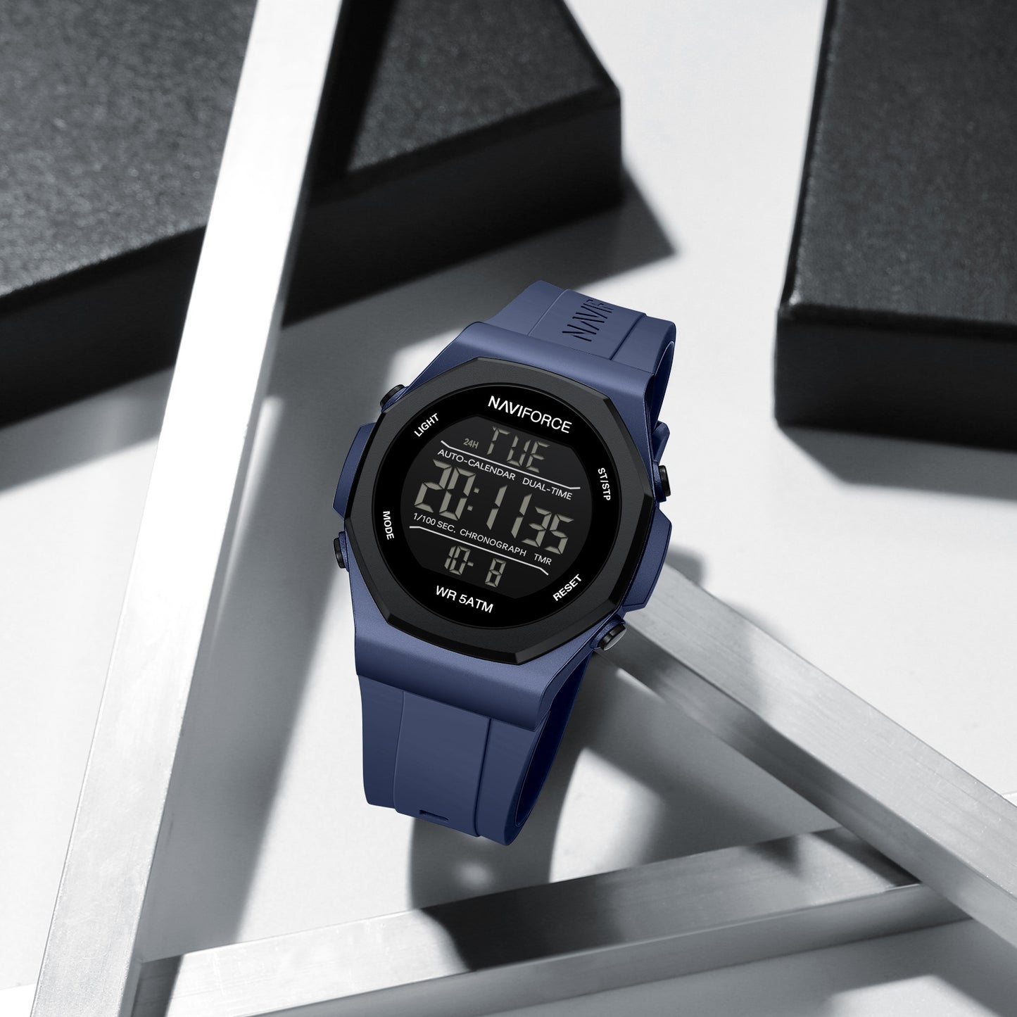 Naviforce 7117 Volda Digital Men Watch - Blue