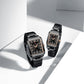 Naviforce 9251 Treasure Couple Watch - Black