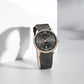 Naviforce 9272L Spectra Men Leather Watch - Grey-RoseGold
