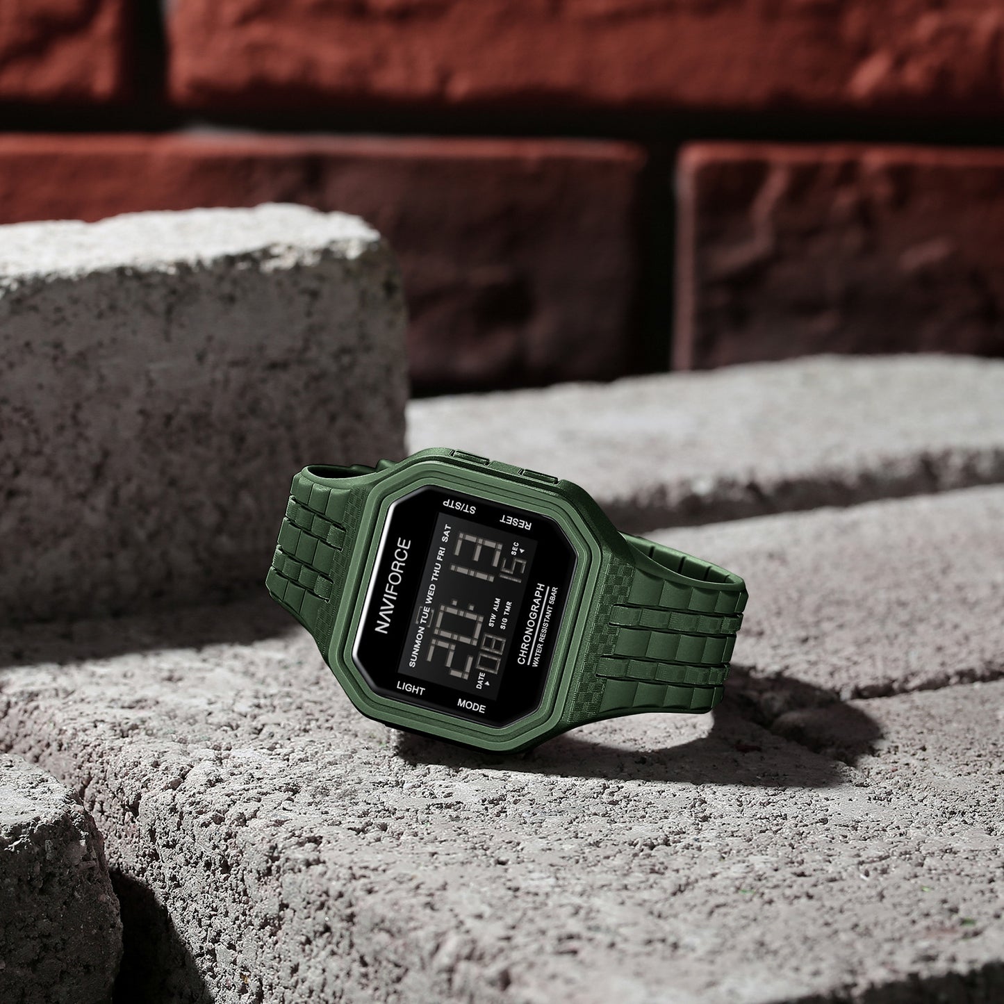 Naviforce 7116 Volda Men Digital Watch - Green