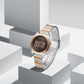Naviforce 5066 Haute Digital Women Watch - RoseGold Silver