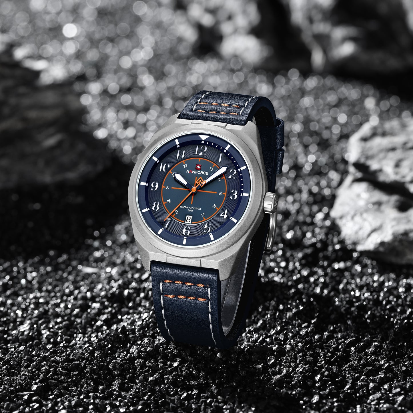 Naviforce 9281L Gambit Men Watch - Silver Blue