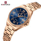 Naviforce 5073 Eva Women Watch -RoseGold Blue