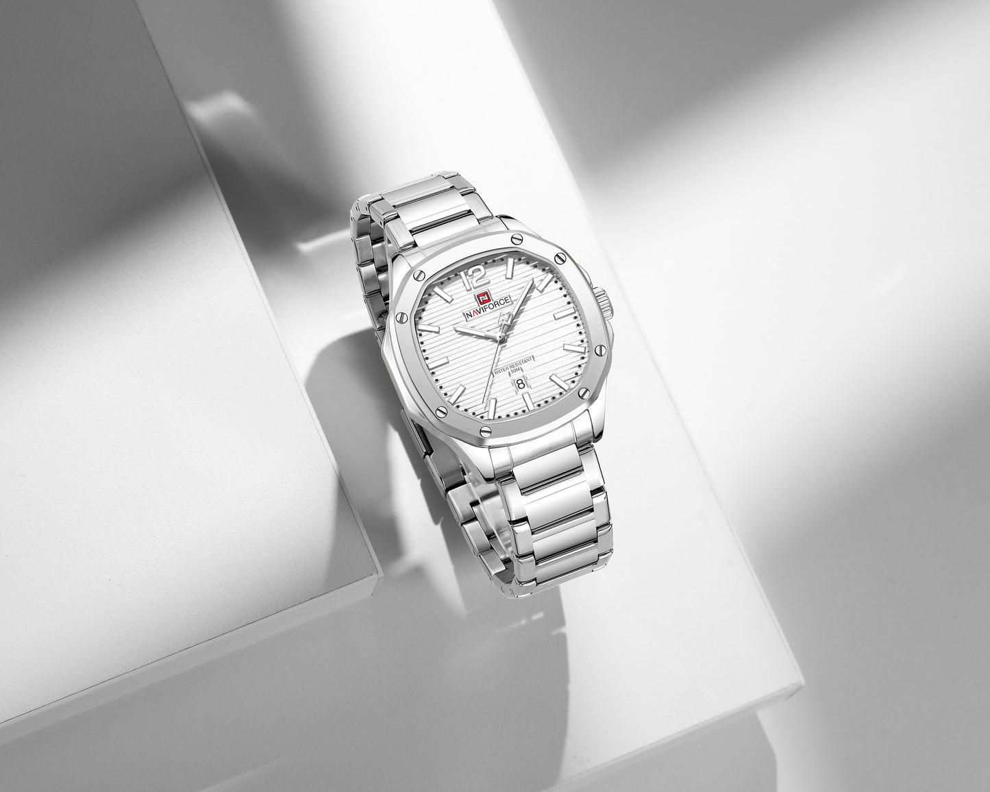 Naviforce 9243S Pantom Men Watch - Silver