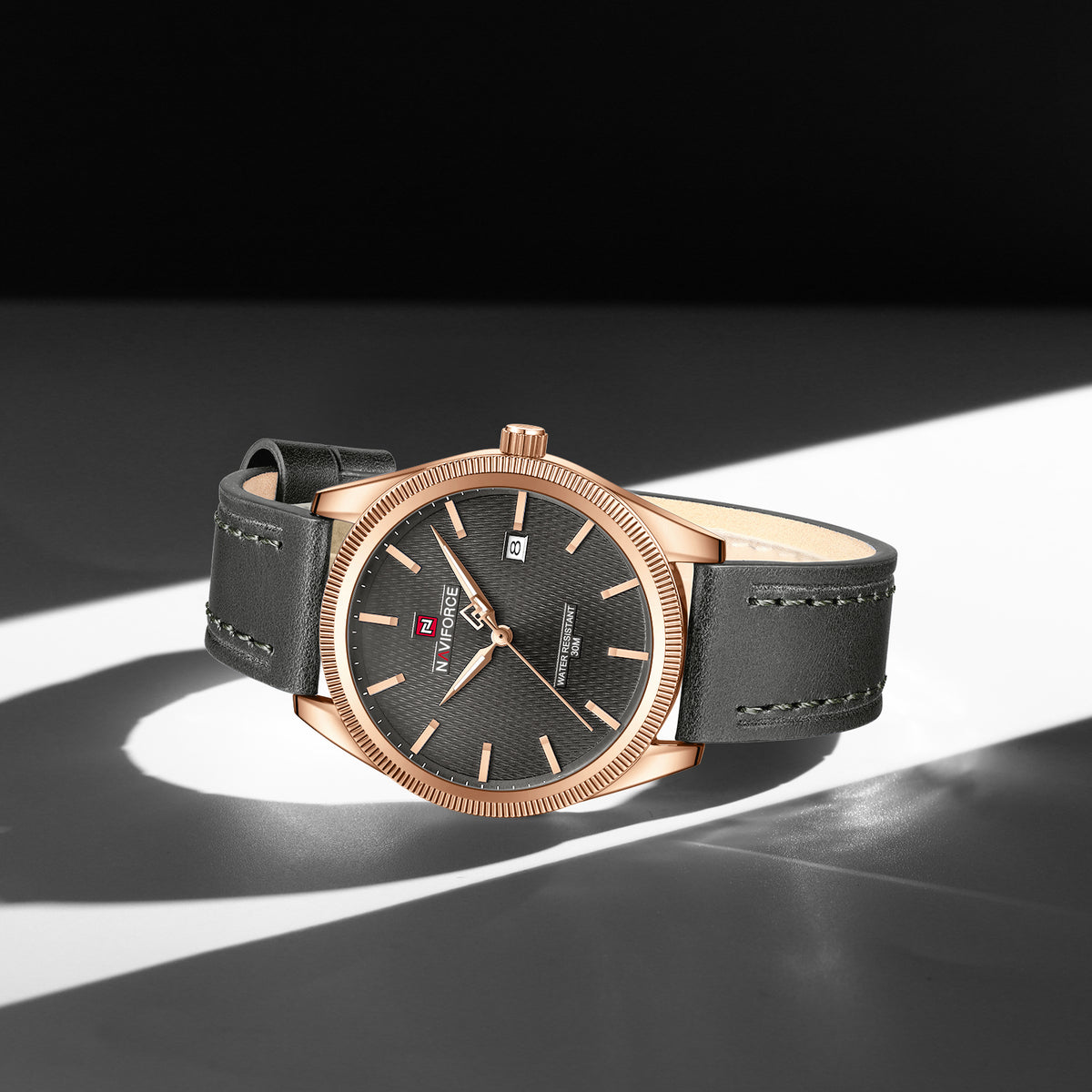 Naviforce 9276L Maison Classic Men Watch - Grey RoseGold
