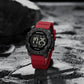 Naviforce 7110 Tonneau Sport Men Watch - Red Black