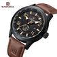 Naviforce 9229 Navegador Men Watch - Coffee-brown