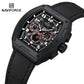 Naviforce 8053 Gently Men Leather Watch - Black