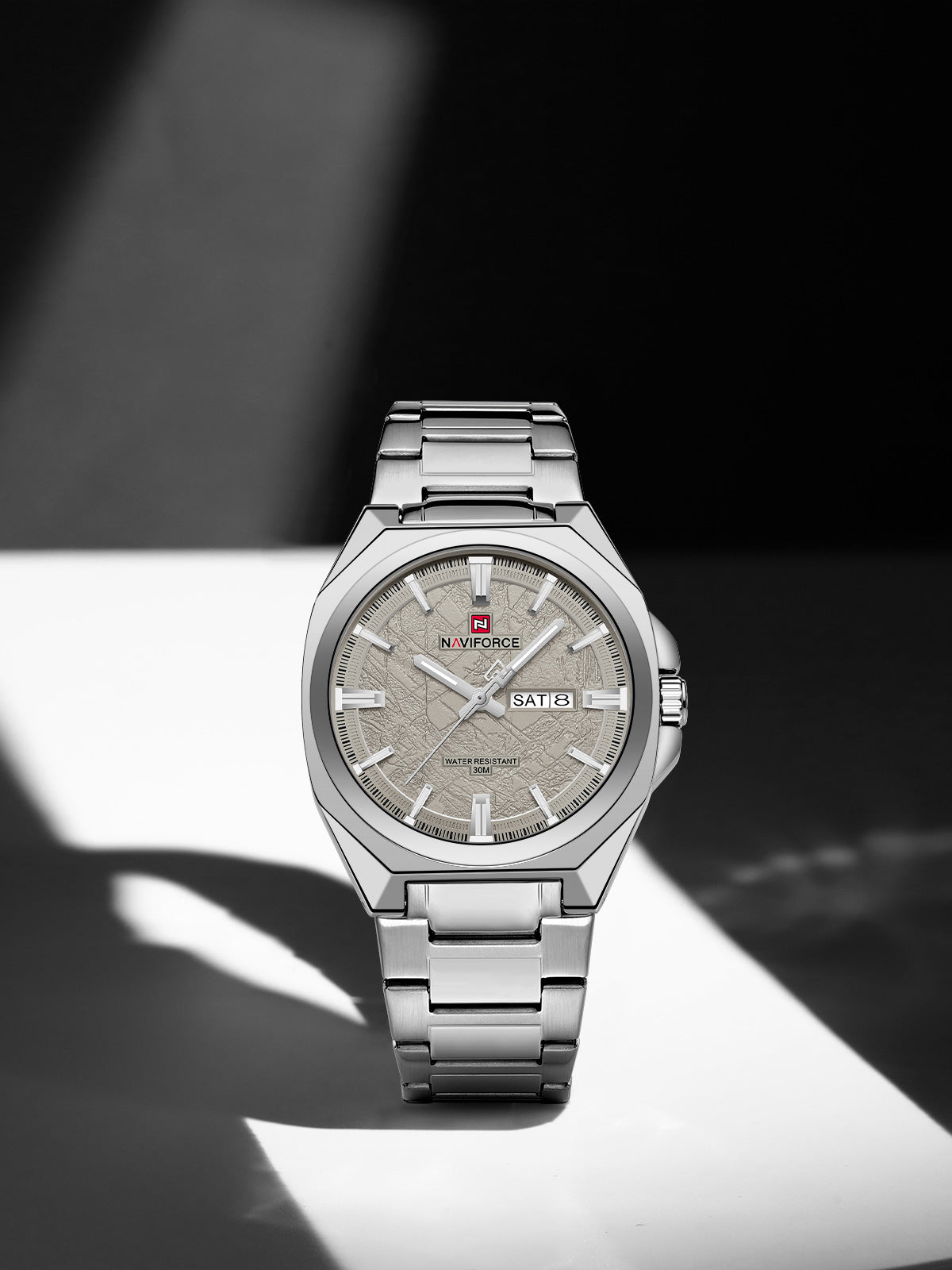 Naviforce NF9273 Premium Men Watch - Silver Grey