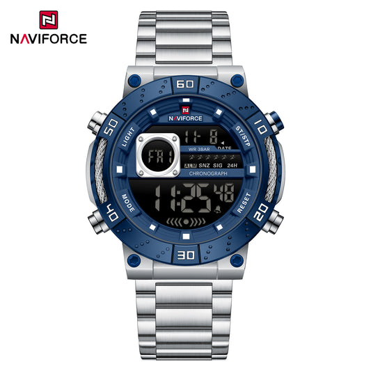 Naviforce 9241S Modulus Men Watch - Silver-blue