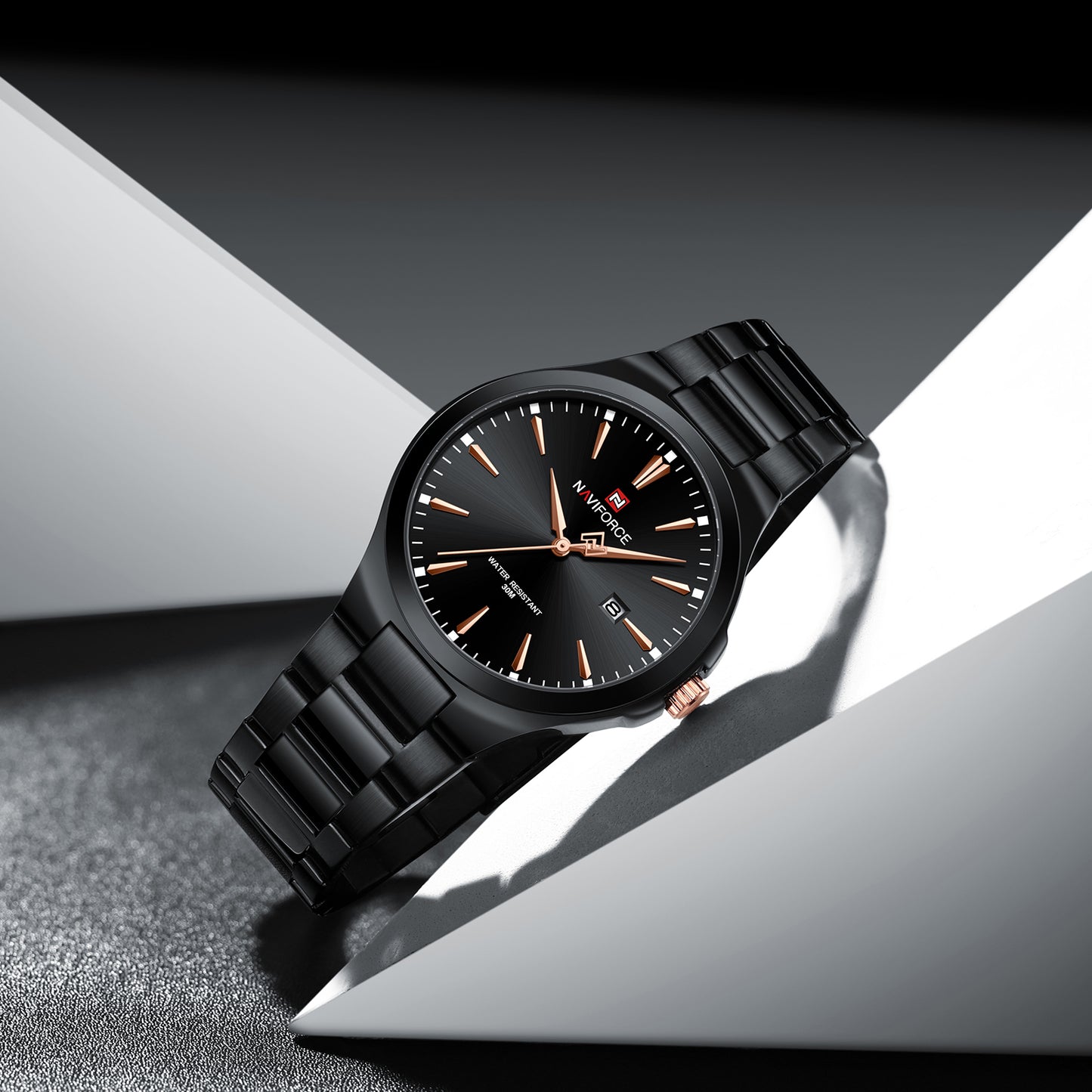 Naviforce 9214 Duze Men Watch - Black