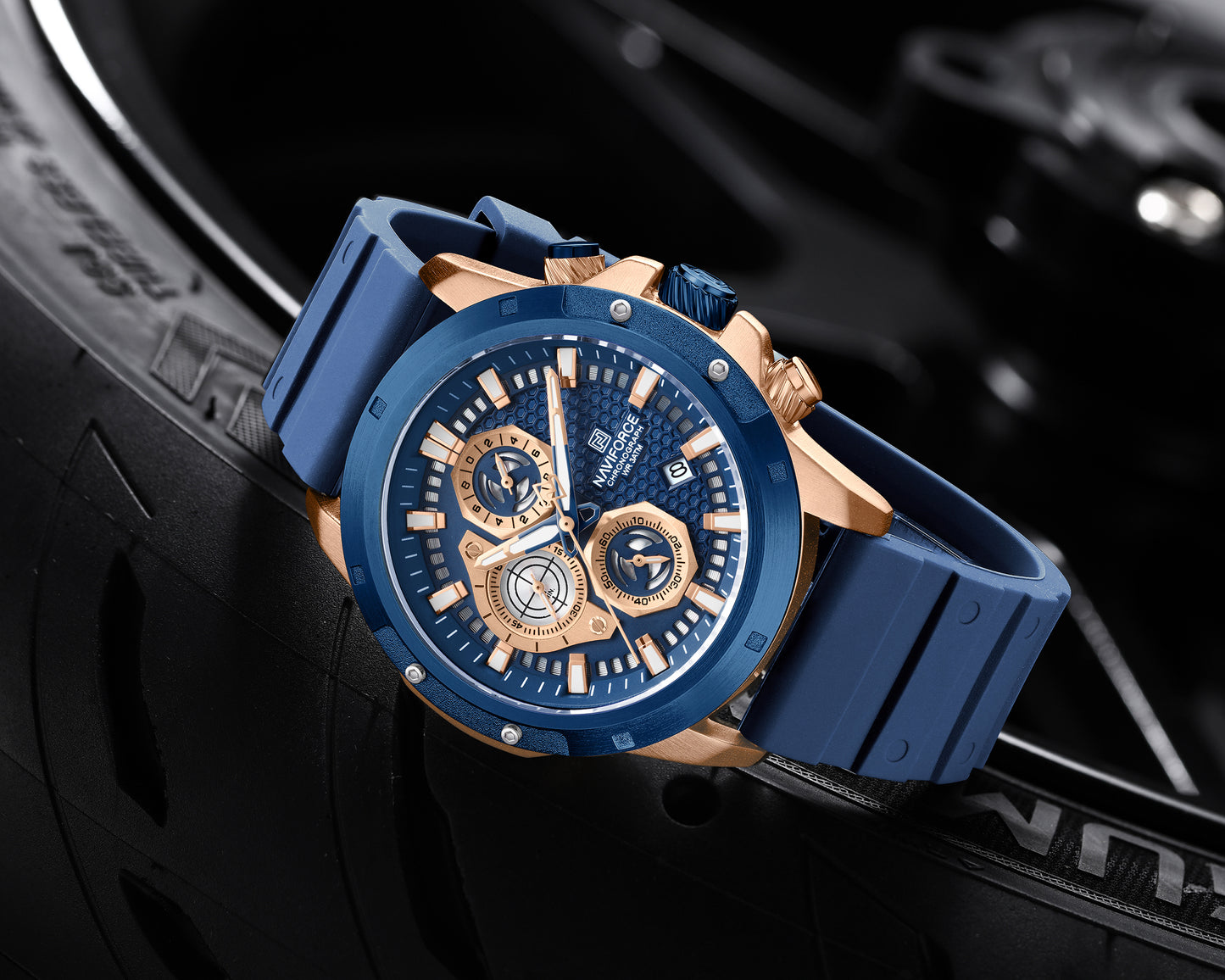 Naviforce 8036 Legacy Sporty Men Watch - Blue