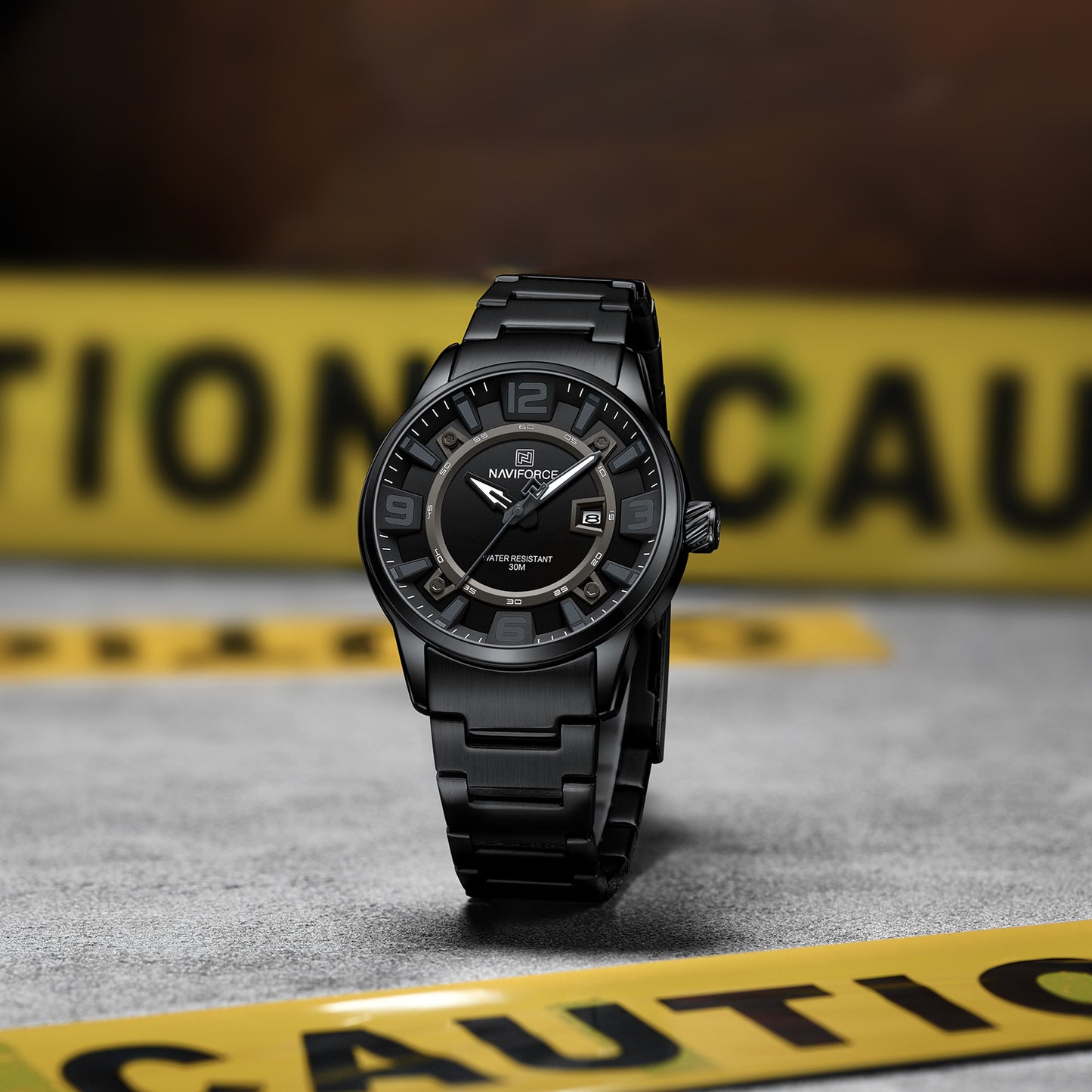 Naviforce 8044 Royal Jumbo Men Watch - Black