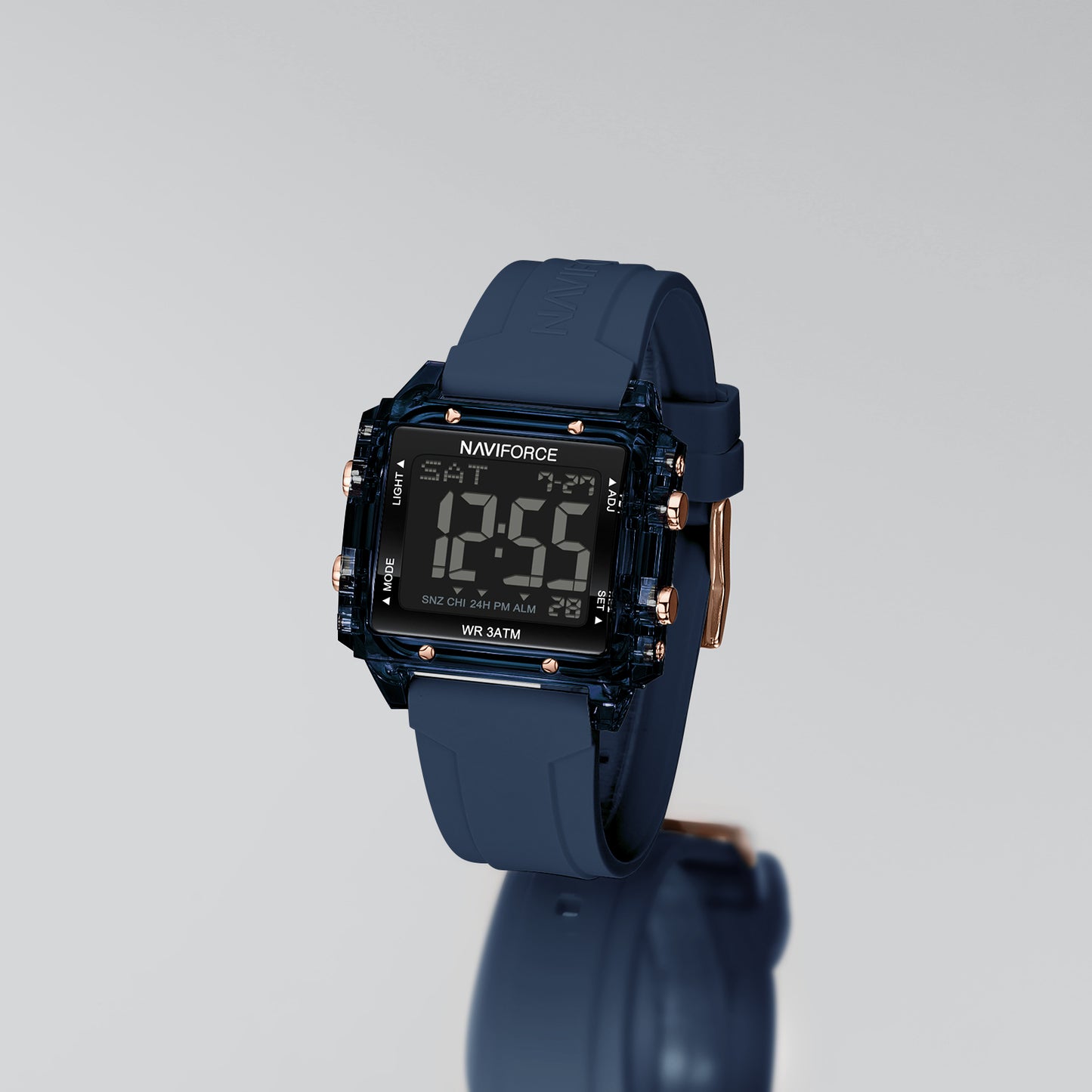 Naviforce 7101 Belladonna Silicone Women Watch - Blue