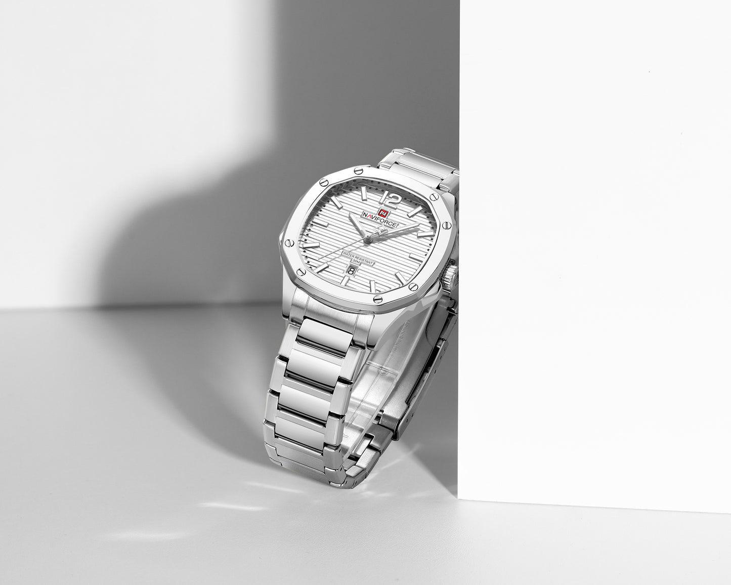 Naviforce 9243S Pantom Men Watch - Silver